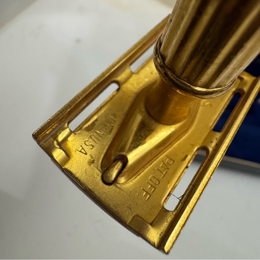 Gillette Gold Tech Men's Razor Vintage - Picture 4 of 11